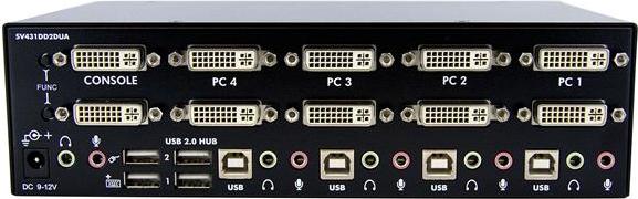 Produktbild StarTech .com 4 Port Dual DVI USB KVM Switch