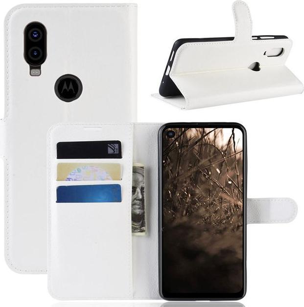 Produktbild MU Classic Litchi Leder Bookcover Series (Motorola One Vision)