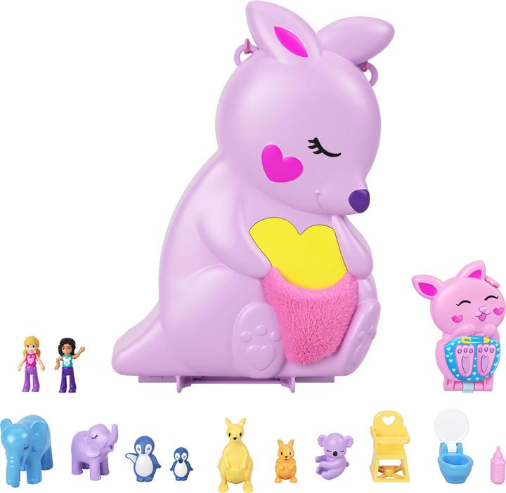Productafbeelding Polly Pocket Mattel HKV50 Mama & Joey Kangoeroe doos