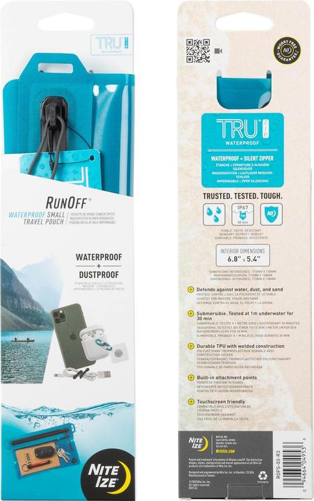 Image du produit Nite Ize Petite pochette de voyage imperméable RunOff™ - Bleu