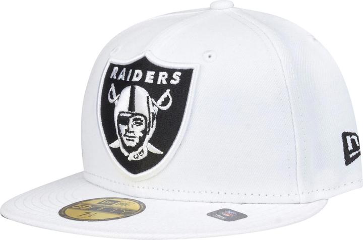 New Era 59Fifty Cap - XL LOGO Las Vegas Raiders weiss - 7 5/8 (7 5/8)