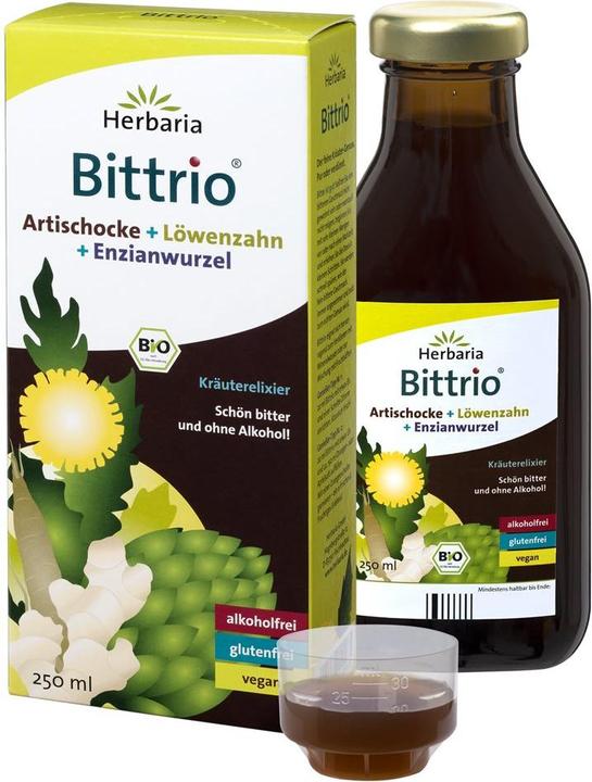 Actual product image Herbaria Herbal Elixir Bittrio Artichoke & Dandelion & Gentian Root Organic (1 Piece, Liquid, 592 g)