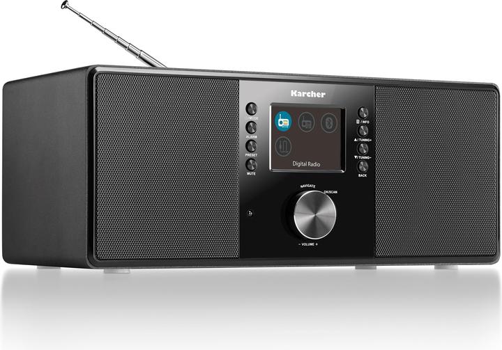 Actual product image Karcher DAB 5000+ Digitalradio (DAB+ / UKW-RDS, AUX-IN, Bluetooth, Wecker mit Dual-Alarm) schwarz (VHF, DAB+, Bluetooth)