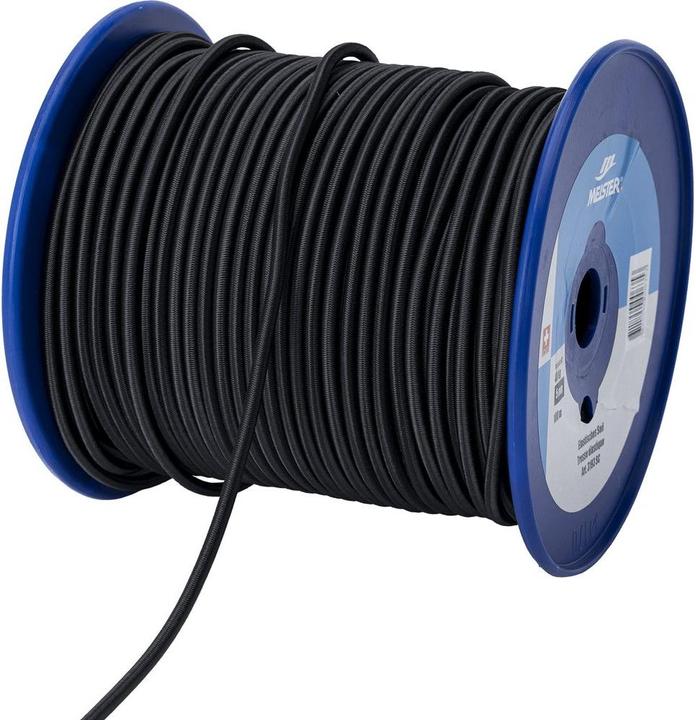 Produktbild Meister Seil elast. 5mm, schwarz, 100m Mindestbruchkraft 80 kg (100 m)