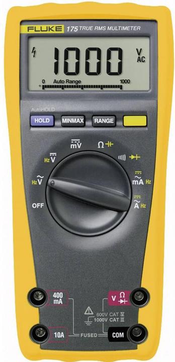 Image du produit Fluke 175 Multimètre portable calibré (ISO) numérique CAT III 1000 V, CAT IV 600 V (CAT III 1000V, CAT IV 600V)