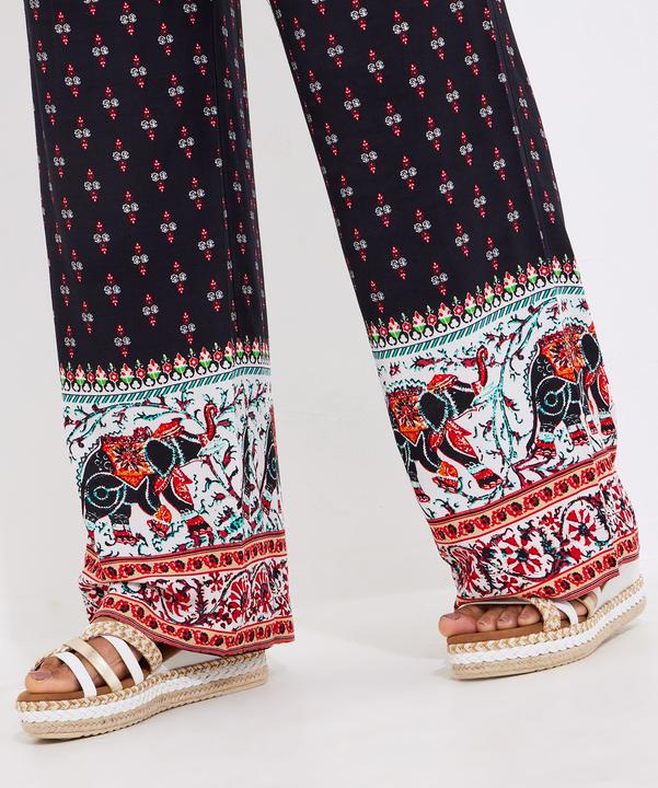 Actual product image Joe Browns Elephant Print Wide-Leg Trousers (Frequency band 38 (2600 MHz))