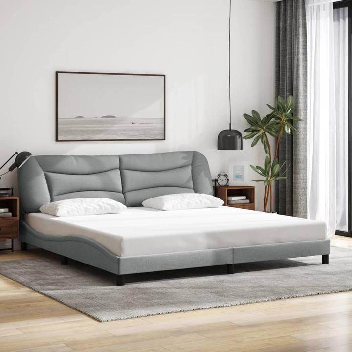 Image du produit VidaXL Cadre de lit avec tissu LED (200 x 200 cm)