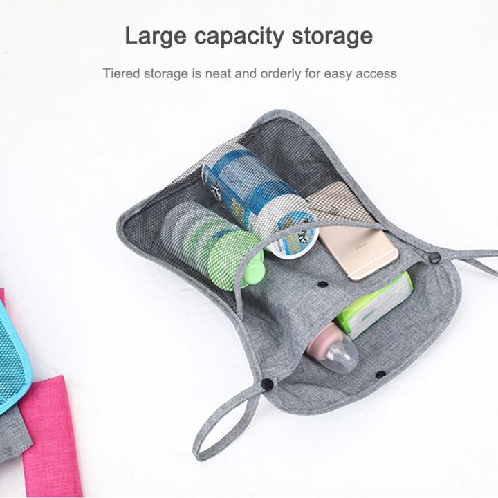 Produktbild König Design Universal Kinderwagen Einkaufsnetz Organizer Baby Tasche Buggy Kinderwagennetz