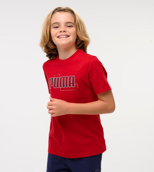 Actual product image Decathlon T-Shirt Kinder Baumwolle - Print rot (140)