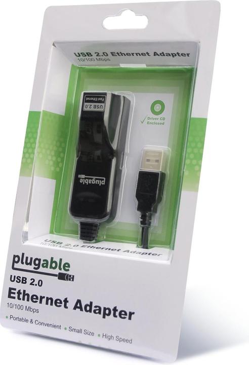 Actual product image Plugable USB 2.0 to Ethernet Adapter (USB, RJ45 (1x))