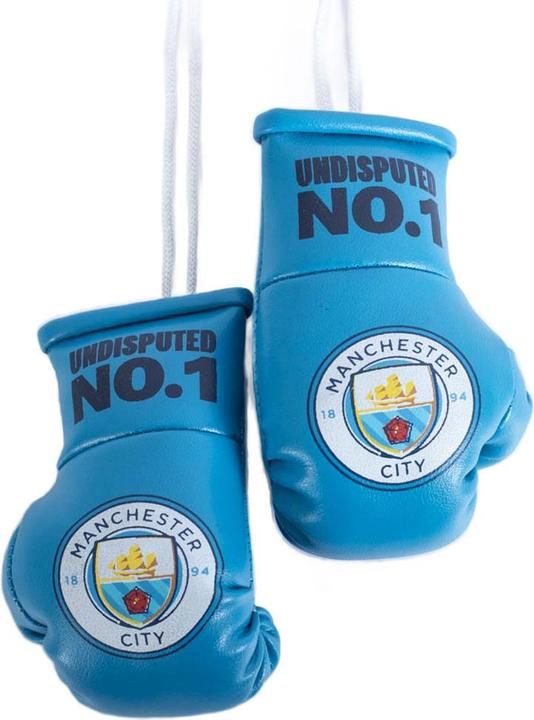 Actual product image Manchester City FC Boxing Gloves Car Hanger