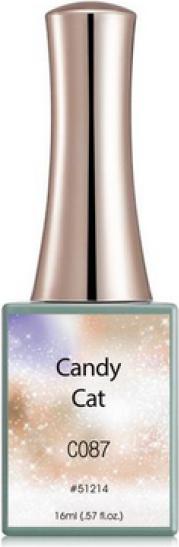 Canni Gellack Candy Cat C087 UV/LED (Beige Glitzer-Schimmer, Gel-Effekt Nagellack)