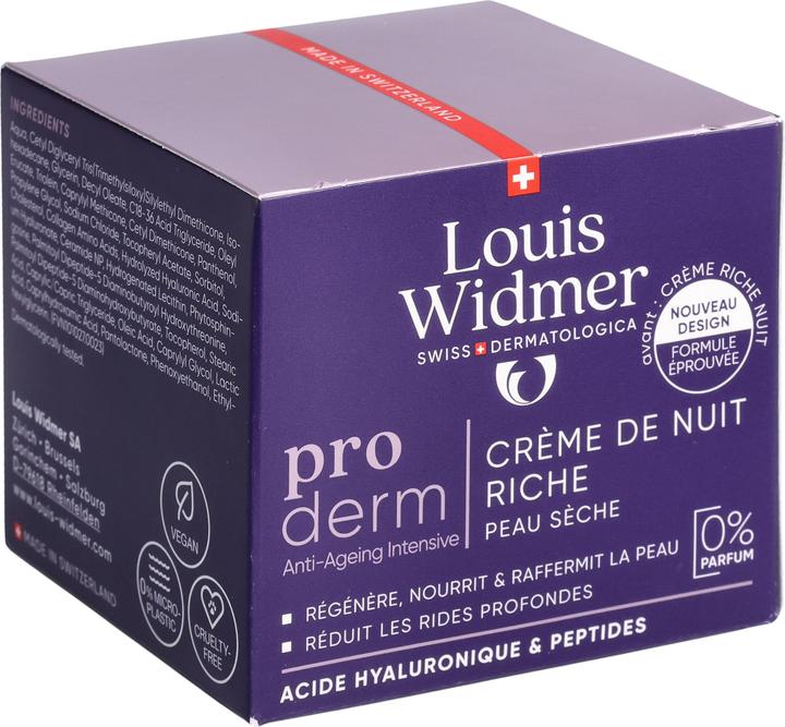 Immagine prodotto Widmer Louis Proderm Nachtcreme reichhaltig ohne Parfum 50 ml (50 ml, Crema notte)