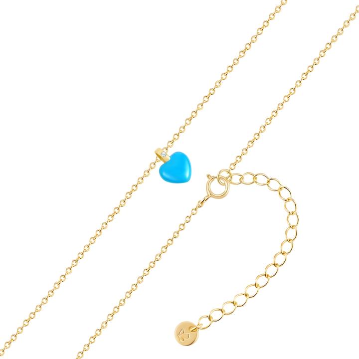 Immagine prodotto Glanzstücke München Collana da donna con cuore in argento - 35928 (Argento, 40 - 45 cm)
