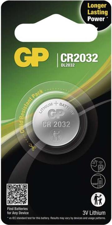 Immagine prodotto GP Batteries Lithium Cell (1 pz., CR2032, 240 mAh)