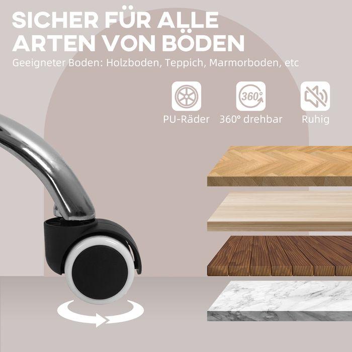 Produktbild Swisshandel24 Schreibtischstuhl Höhenverstellbarer Bürostuhl Drehbar Homeoffice Stuhl Grau