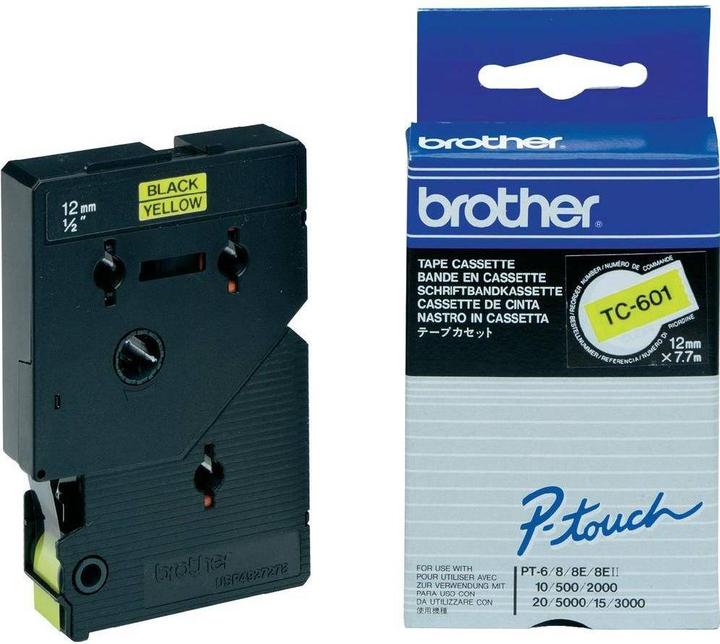 Actual product image Brother Tc-601 (1.20 cm, Yellow)
