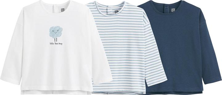 La Redoute Collections 3er-Pack Langarm-Shirts (86)
