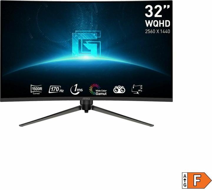 Actual product image MSI G32CQ5P 31.5inch VA WQHD Curved (2560 x 1440 pixels, 31.50")