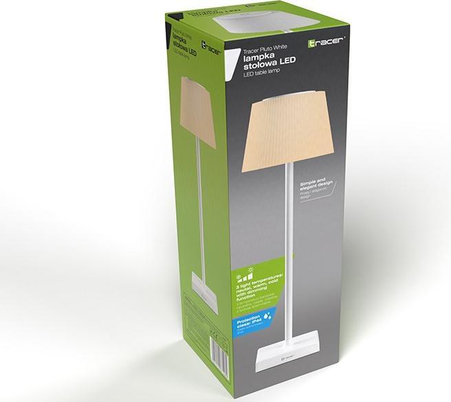 Image du produit Tracer lampka stołowa Pluto White (200 lm)
