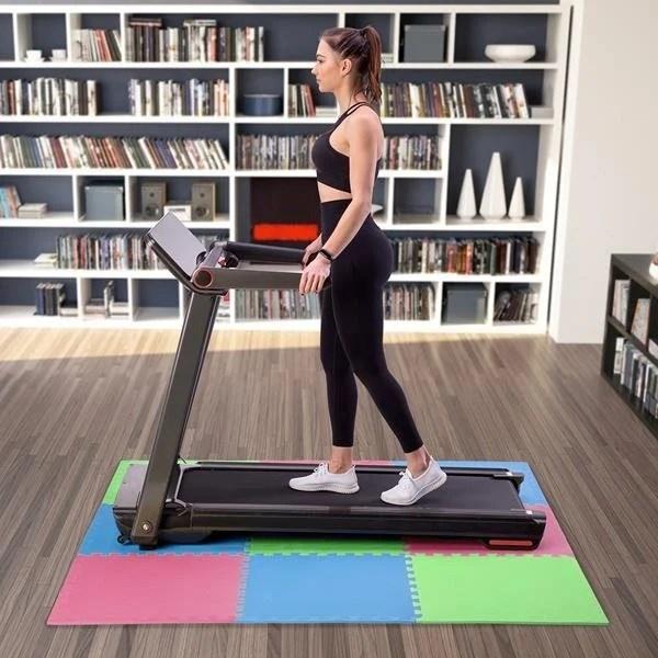 Productafbeelding One Sudedamas kilimėlis treniruotėms Fitness MP10 žalias-mėlynas-raudonas, 60x60x1,0cm (9 dalių) (10 mm)