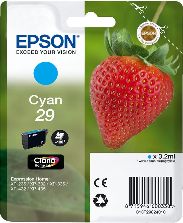 Actual product image Epson 29 Claria Home (C)