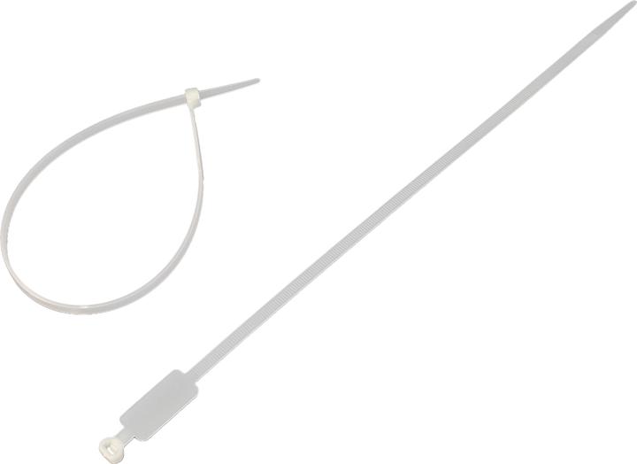 Produktbild Secomp Kabelbinder mit Beschriftungsfeld, 100 Stk., 30cm (Klettkabelbinder, 300 mm, 100 Stk.)