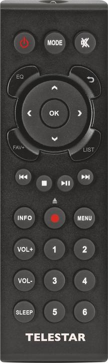 Immagine prodotto Telestar TOP 250 DAB+ Internetradio schwarz (Web radio, DAB, VHF, WiFi, Bluetooth)