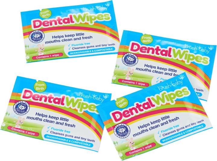 Actual product image Brush-Baby Tooth cleaning tissues (Soft, 1 x)