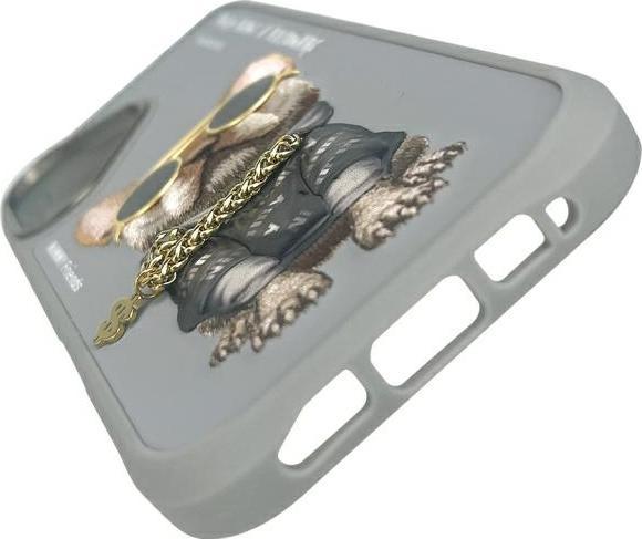Produktbild Dog & Bone Nimmy case iPhone 16 6.1" gray Glasses Cool Dog (Apple iPhone 16)
