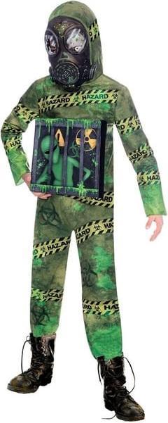 Actual product image Amscan Children's costume Quarantine Zombie Alien 6-8years