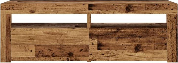 Produktbild VidaXL TV Schrank Lowboard Fernsehschrank Fernsehtisch mit LED Altholz-Optik (120 x 35 x 40 cm)