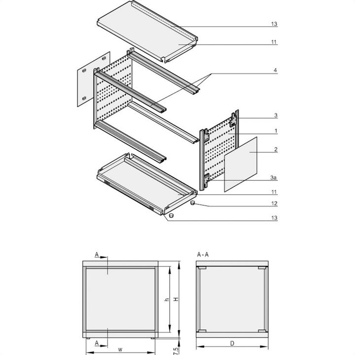 Actual product image Schroff ratiopacPRO air Enclosure - RATIO.AIR GR 6/7HE 84TE 375T (84 RU, 19 inch rack)