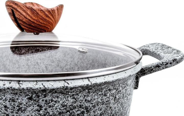 Produktbild Promis Pot set with brown handles, 8 items (GR (Pfannenset + Topfset, Edelstahl, Aluminium)