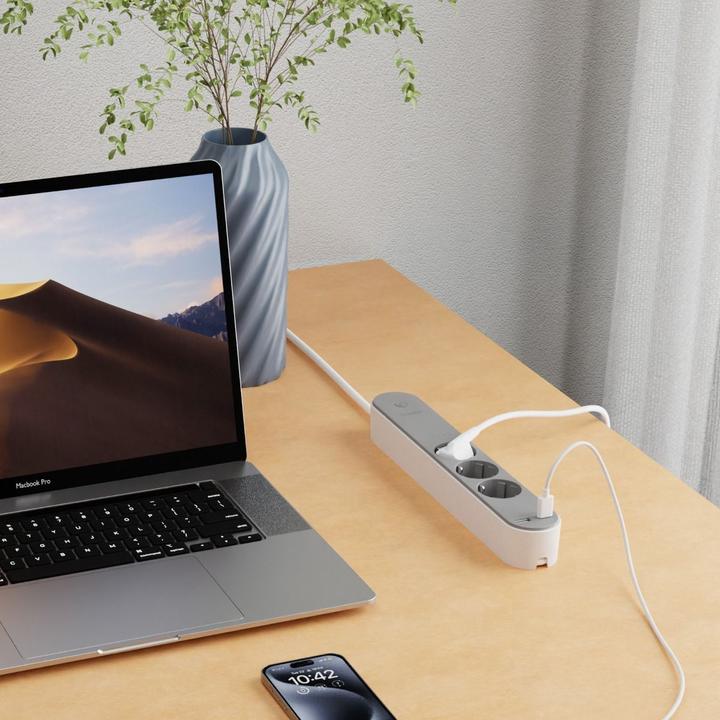 Produktbild Hombli smarte Steckdosenleiste (3 x, USB-A, USB-C, 1.50 m)