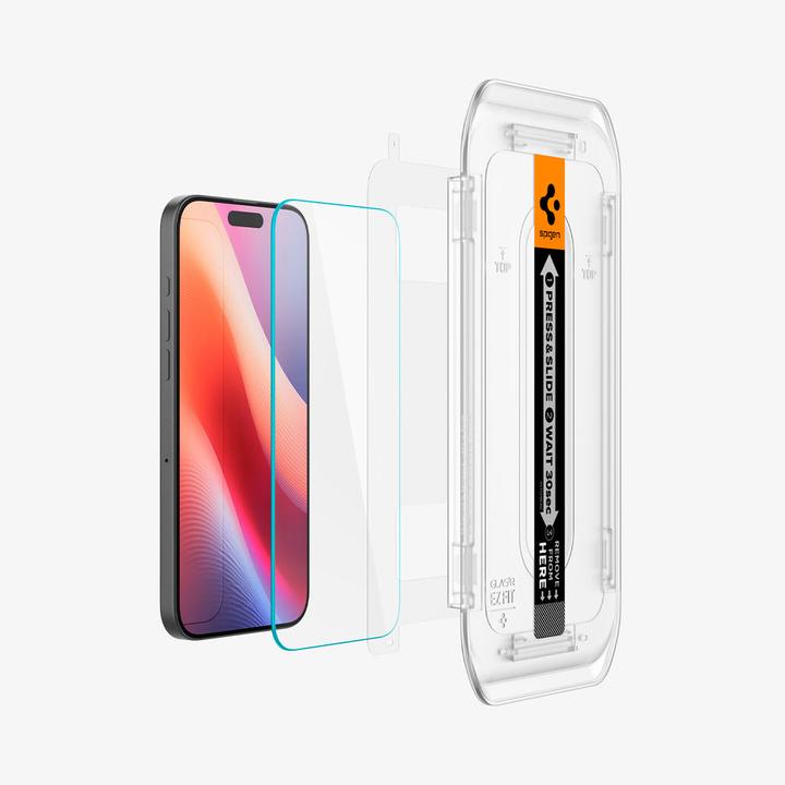 Actual product image Spigen Glas (2 Piece, Apple iPhone 16 Pro)