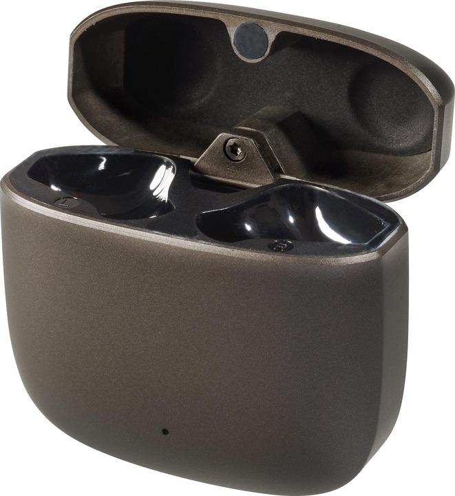 Actual product image Vivanco True Wireless Bluetooth Earphones, Metal Case, Low Latency Mode, Anthracite Metallic (180 h, Wireless)