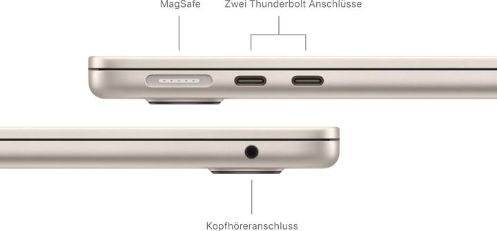 Actual product image Apple MacBook Air – 2024 (13.60", M3, 16 GB, 1000 GB, CH)