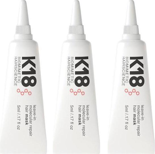 K18 Leave-In Molecular Repair Hair Mask Set 3x5 ml (15 ml)
