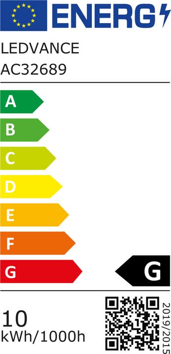 Energy Label Ledvance LED reflector lamp (E27, 10 W, 633 lm, 6 x, G)