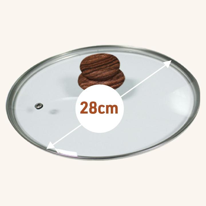 Actual product image Livington Copper & Stone Pan (24 cm, Glass)