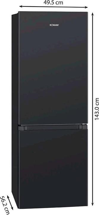 Image du produit Bomann KG 322.1 sw schwarz-glänzend (175 l)