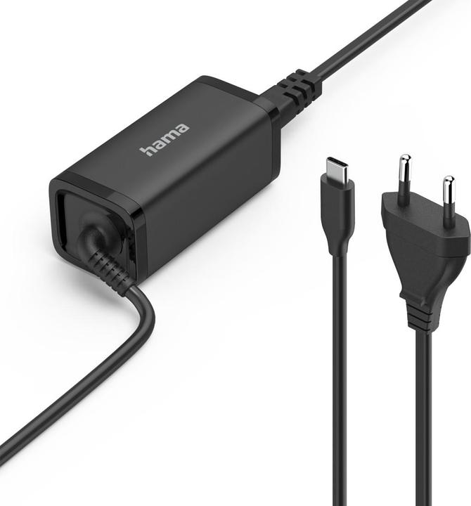 Hama Universal-USB-C-Notebook-Netzteil, GaN, Power Delivery (PD), 5-20V/45W (45 W)