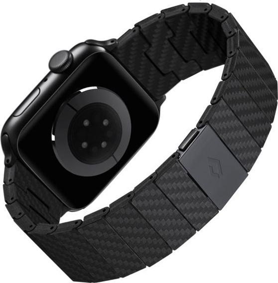 Actual product image Pitaka Carbon Fiber Link Bracelet Modern Strap 38-40mm (38 mm, 40 mm, Carbon fibre)