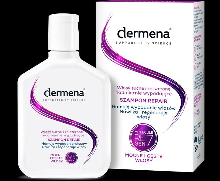 Immagine prodotto Dermena Supported By Science Shampoo riparatore per capelli secchi (200 ml, Shampoo secco)