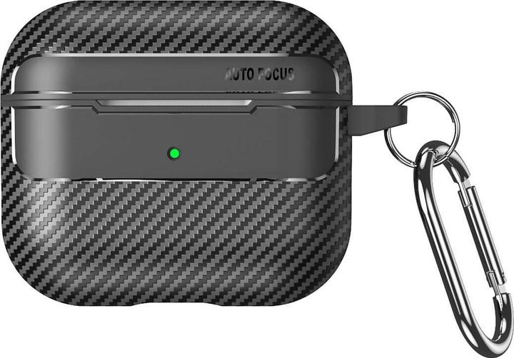 Actual product image Cover-Discount Airpods Pro / 3 - Silicone case carbon look black (Headphone bag)