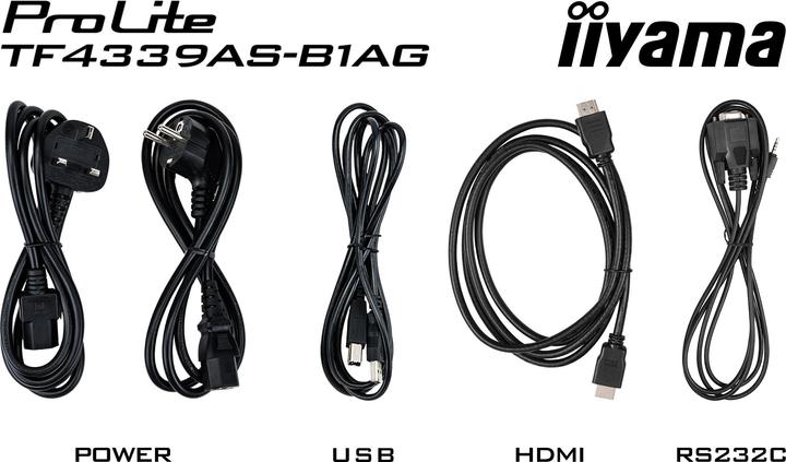 Actual product image iiyama LFD ProLite TF4339AS-B1AG (3840 x 2160 Pixels, 42.50")