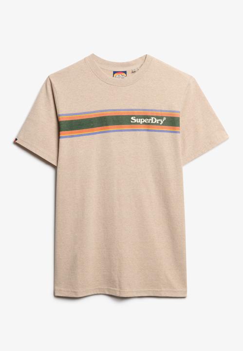 Actual product image Superdry Venue Logo Stripe Relaxed Tee (M)