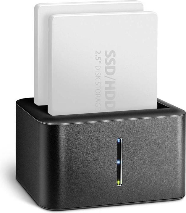 Axagon ADSA-D25 storage drive docking station USB 3.2 Gen 1 (3.1 Gen 1) Type micro-B Black (2.5")