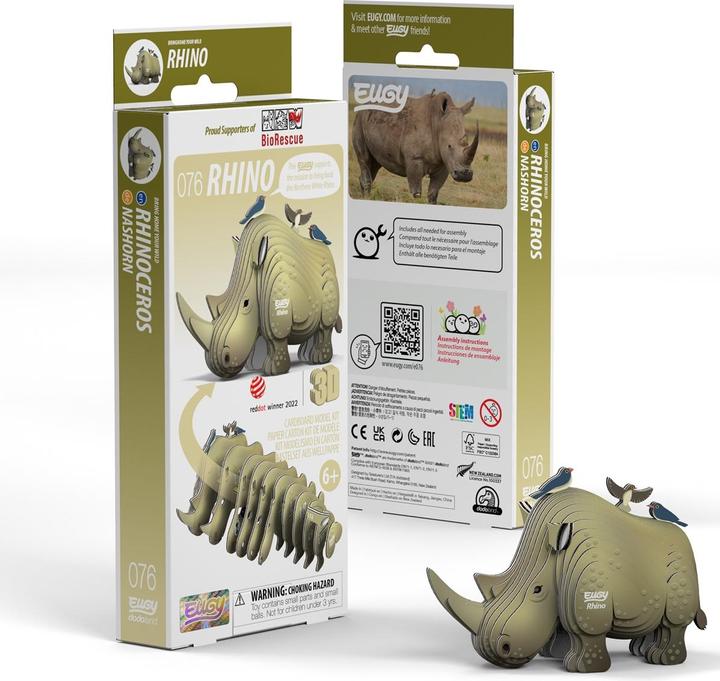 Immagine prodotto Eugy Rinoceronte - 3D Kit modello di figure in cartone